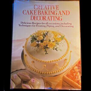 Creative Cake Baking and Decorating hardcover book by Audrey Ellis full color